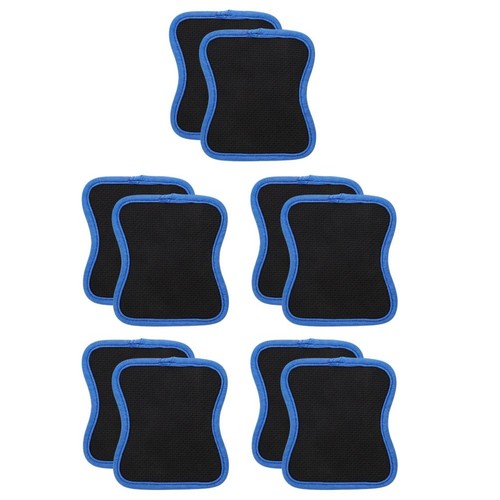 10pcs black dumbbell grip - black,